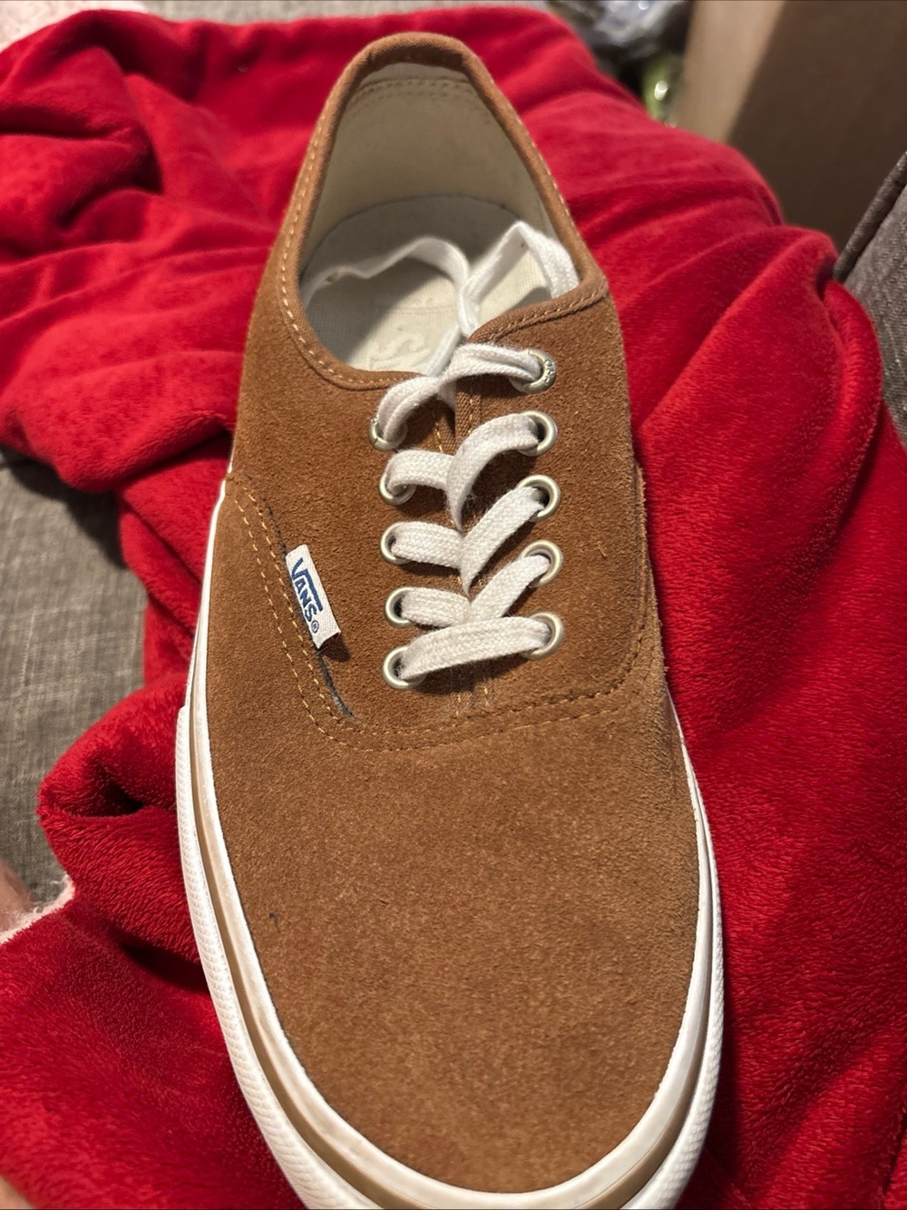 Vans Men’s Brown Suede Low-Top Sneakers - Picture 6 of 7